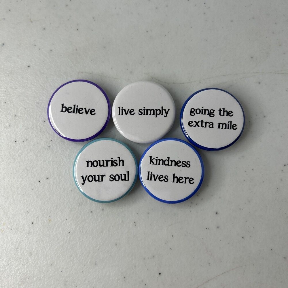 Refrigerator Magnets Lot Of 5 Inspirational Button Magnets‎